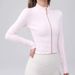 Lulu's New Tight-fitting Yoga Jacket For Women, Short Sports Fitness Wear, Running Long-sleeve Slim-fit Zip-up Top_ecoleips.com
