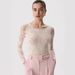 European American 2026 Spring/Summer Long-Sleeve Lace Top With U-Neck And Hollow Design, Slim Fit, Cross-Border New_ecoleips.com