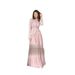 Women's Clothing Elegant Irregular Splicing Long Sleeved Dress_ecoleips.com