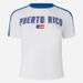 Women's Puerto Rico Flag Print Short Sleeve Jersey Top Breathable Polyester Sports Tee for Soccer Fans And Casual Wear_ecoleips.com