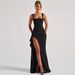 Women's Sexy Halter High Slit Maxi Dress – Elegant Summer Party Evening Gown_ecoleips.com