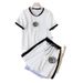 Women's Clothing Women's Solid Color Short Sleeve Top And Sweatpants Set Spring Autumn Style Two-Piece Casual Sports Outfit_ecoleips.com