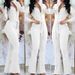 K Long Sleeved Shirt With Collar And Mid Waist, Stylish Commuter Jumpsuit Pants_ecoleips.com