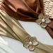 Women's Clothing New Hollow One Piece Bikini Swimsuit Color Matching Tube Top Metal Flower Swimsuit Bikini_ecoleips.com