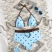 New 2026 European And American Style Polka Dot Sexy Bikini High Waist Tie Swimsuit Two Piece Beach Vacation Women's Clothing_ecoleips.com