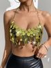 Women's Clothing Metal Sequins Nightclub Sexy Backless Chain Vest_ecoleips.com