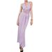 Elegant Long Dress European American Style Backless Ribbon Waist Cinching Deep V Neck Lace Sexy Phoenix Dress for Women_ecoleips.com