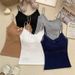 Bow-tie Pure-desire Hot Girl Outerwear Thin Camisole, New Autumn-winter Lace Trim Top For Inner And Outer Wear,_ecoleips.com
