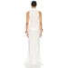 Summer Fashion High Slit Short Sleeve Long Dress for Women Sexy Waist Slim Fit Elegant Cross Border Style_ecoleips.com