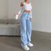 Cross-border Foreign Trade Independent Site: European And American Popular High-waisted Jeans, Fashionable Retro_ecoleips.com