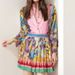 Aria Basics Aria Basics 2025 Spring New European And American Cross-Border Fashion Printed Long Sleeve Shirt Top + Pleated Skirt Women's_ecoleips.com