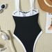 2026 Women's Push up Bikini One Piece Swimsuit Solid Color Sexy Tight Fit European American Style Hot Spring Cross Border Foreign Trade_ecoleips.com