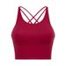 Women's Clothing New Beautiful Back Sports Bra Women's Backless Fitness Yoga Bra Thin Camisole Top Summer_ecoleips.com