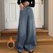 American Retro Wide-leg J, New Autumn Winter High-waisted Trendy Slimming And Height-enhancing Drapey Floor-length_ecoleips.com