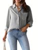 Women's Clothing Tops Loose Casual Long Sleeved Shirts For Women_ecoleips.com
