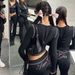 IAMGIA Y2K Retro American Hot Girl Reverse Letter Print Two Piece Set Women's Low Waist Trousers Casual Fashion Full Length Polyester_ecoleips.com