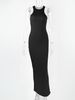 Women's Clothing Sexy Slim Sleeveless Round Neck Dress_ecoleips.com