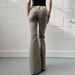 K European And American Retro Flare Low-Waisted Workwear Micro Flare Jeans For Women, Slim Fit, Leg-Lengthening, Slimming, Casual Long Pants_ecoleips.com