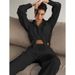 Spring Summr Nw Long Slv Shirt High Waist Straight Pants Womn Loos Casual Elgant Two-Pic St 2025 Fashion_ecoleips.com