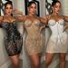 Women's Clothing Sexy Slim-Fit Rhinestone Tassel Dress_ecoleips.com