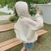 K Women's Casual Loose Solid Color Zipper Windbreaker With Hood; New Versatile Sun-protection Jacket._ecoleips.com