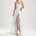 Women's Clothing Strapless High Slit Irregular Dress Solid Color American Fashion Spring New Arrivals_ecoleips.com