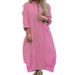 Women's Dresses, Cotton And Linen Shirts, Long Skirts, Fashionable Casual Long Sleeve Cardigan Dresses_ecoleips.com