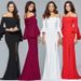 Verve 2025 New Women's Evening Off-Shoulder Elegant Slim Fit Long Dress_ecoleips.com