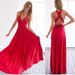 In-stock European And American Multi-style Sexy Stunning Multi-strap Bandage Red Long Dress Gown_ecoleips.com