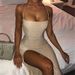Women's Clothing Sexy Split One-step Dress_ecoleips.com