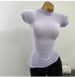 High Neck Short Sleeve T-Shirt for Women Flattering Slim Fit Stretchy Slightly Sheer Solid Color Top for Layering 2021 Style_ecoleips.com