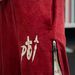 Unisex Streetwear Zip-Up Joggers – Oversized Retro Hip-Hop Pants With Allover Print (Red) Graffiti-Ready Fabric_ecoleips.com