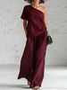 2026 Spring/Summer Off-Shoulder Fashion Top And Wide Leg Pants Set for Women Casual Independent Websites European And American Style_ecoleips.com