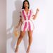 Summer Hot Sale European And American Women's Fashion Sexy Ladies Hollow Out See-through Turn-down_ecoleips.com