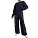 Women's Casual Long-Sleeve Top & Pants Set – Soft Cotton-Blend, Minimalist & Instagram-Worthy (Light Grey/Khaki/Black/More)_ecoleips.com