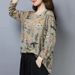 Floral-Print Long-Sleeved T-Shirt, Suitable For Women In Spring/Autumn Seasons; Available In Large Sizes, Perfect For Mi_ecoleips.com