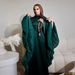 Women's Clothing Muslim Fashion Women's Robe Dress With Slim Waist Large Sleeves Sparkling Patchwork Modest Abaya Dress_ecoleips.com