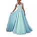 Women's Lace Suspender Ball Gown - Light Luxury Evening Dress For Birthday Parties & Formal Events_ecoleips.com