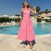 Women's Swimsuit Set Bow Tie Stripes Beach One-Piece Hot Spring_ecoleips.com