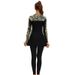 Women's Clothing Printed Skirt Muslim Swimsuit Conservative Long Sleeved Trousers Sunscreen Zipper Swimsuit_ecoleips.com