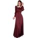 2025 European And American Foreign Trade Autumn New Fashion Elegant Waist-cinching Printed Long Dress_ecoleips.com