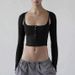 Women's Clothing Badblood short camisole single breasted women's slim navel baring sexy sleeveless inner wear hot girl top trend_ecoleips.com