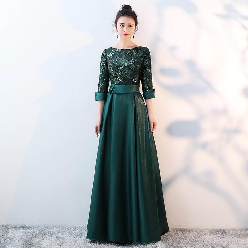 Women's Long Evening Dress For Banquet Spring New Arrival Solo Singing Broadcasting Host Performance Annual Meeting Dress_ecoleips.com