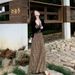 Fashion Suit Women With Leopard Print Strap Dress And Short Knitted Cardigan Two-Piece Set For Early Spring 2025_ecoleips.com