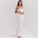 New Cross-Border European And American Style Women's Sexy Strapless Backless Slim Evening Dress_ecoleips.com