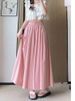 K Women's Thin Skirt Pants, New High Waisted Casual Hanging Wide Leg Pants_ecoleips.com