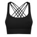 New Dropshipping Style Wide Hem Sports Bra, Wire Free, Thin Straps, Cross Back Yoga Fitness Bra_ecoleips.com