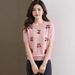 New Short Sleeved T Shirt With A Three Dimensional Pearl Design, Brand Discontinued, Youthful And Stylish Ice Silk Short Sleeved Top._ecoleips.com