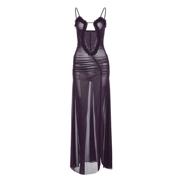 European American Cross-border 2024 Autumn Fashion Trend Women's New Style Loose-fitting, Cropped Dress With Ruffled_ecoleips.com