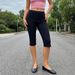 Women Casual Capri Pants Low Waist Stripes/Solid Color 3/4 Leggings Fitness Workout Cropped Pants For Daily Wear_ecoleips.com